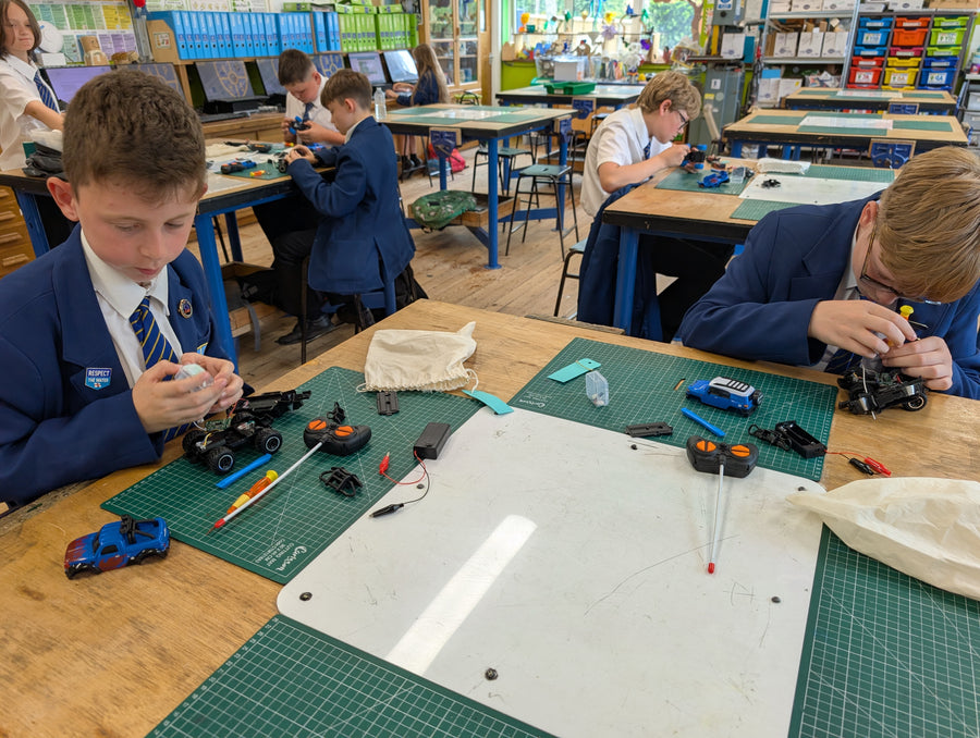 Students taking part in the Team Repair programme