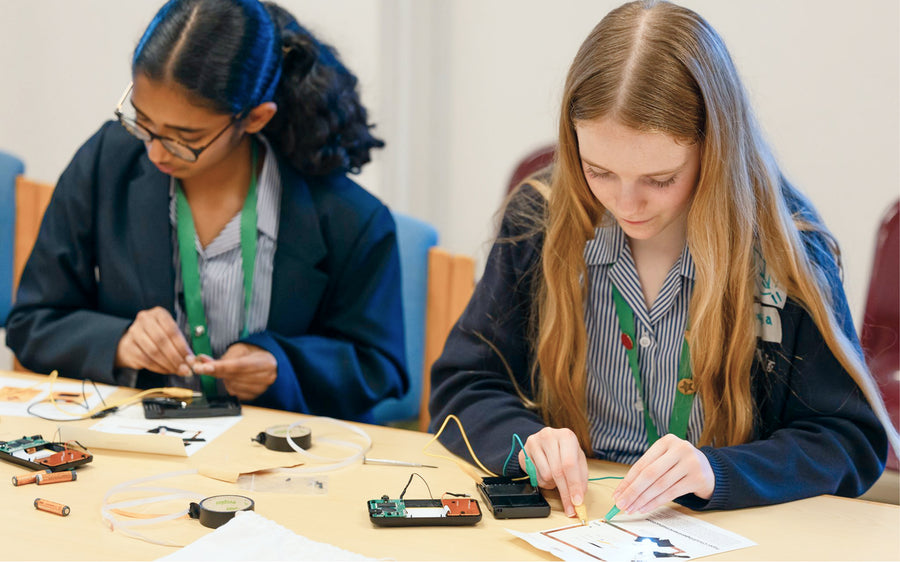 Students taking part in the Team Repair programme
